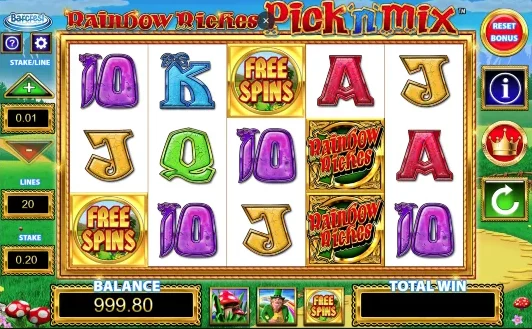 Rainbow Riches Pick n Mix slot by Barcrest