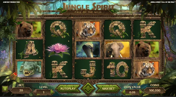 Jungle Spirit Call of the Wild slot by NetEnt