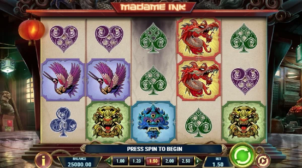 Madame Ink slot by Play 'n Go