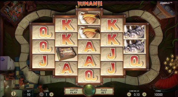 Jumanji slot gameplay
