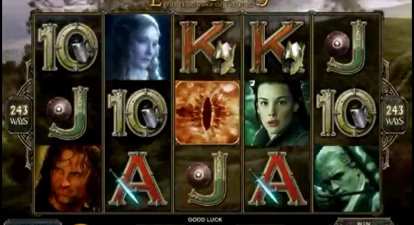 The Lord of the Rings slot gameplay