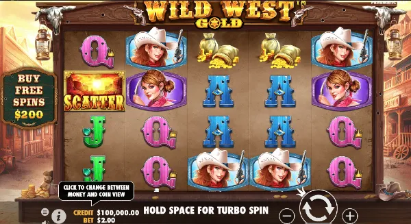 wild west gold slot gameplay
