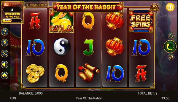 Year of the Rabbit Free Spins and Wilds Features