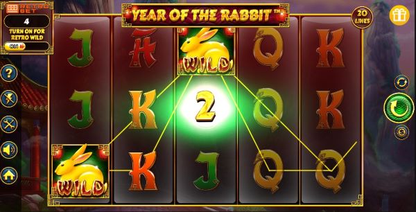 Year of the Rabbit Slot Wild Symbol WIn