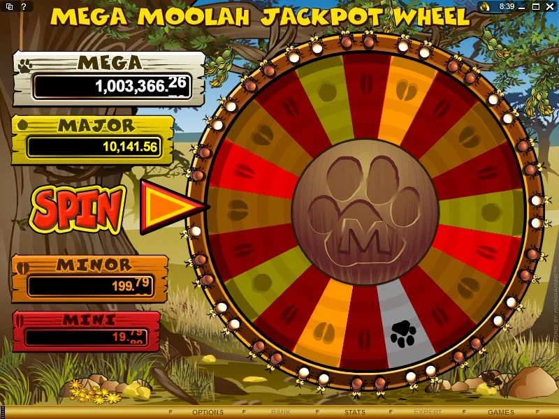 Mega Moolah Jackpot Wheel