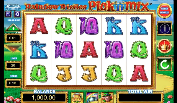 Rainbow Riches Pick and Mix gameplay 