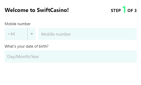 Swift Casino Registration
